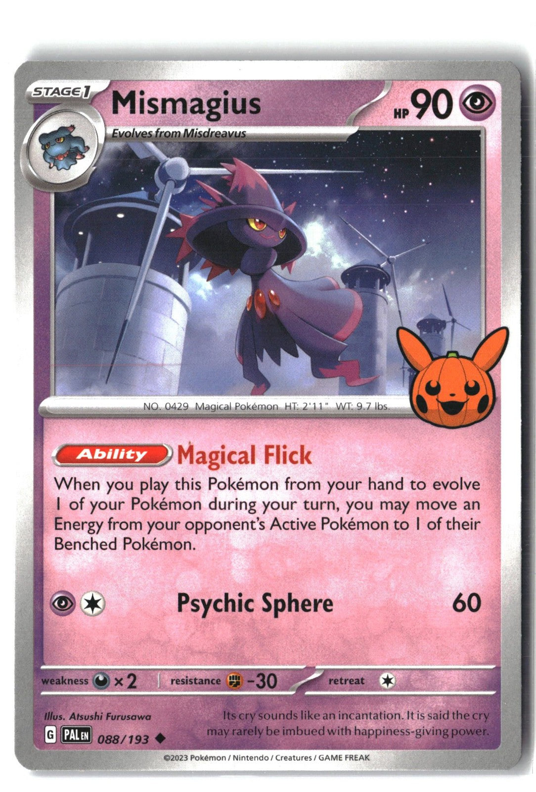 Mismagius (Paldea Evolved 088/193) NM