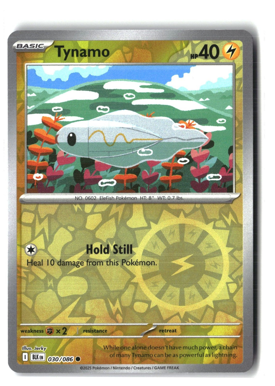 Tynamo Reverse Holofoil NM (SV: Black Bolt 030/086)