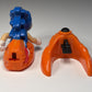 Vintage 1993 Sega Sonic the Hedgehog w/Flame Base Launcher plastic toy WORKS