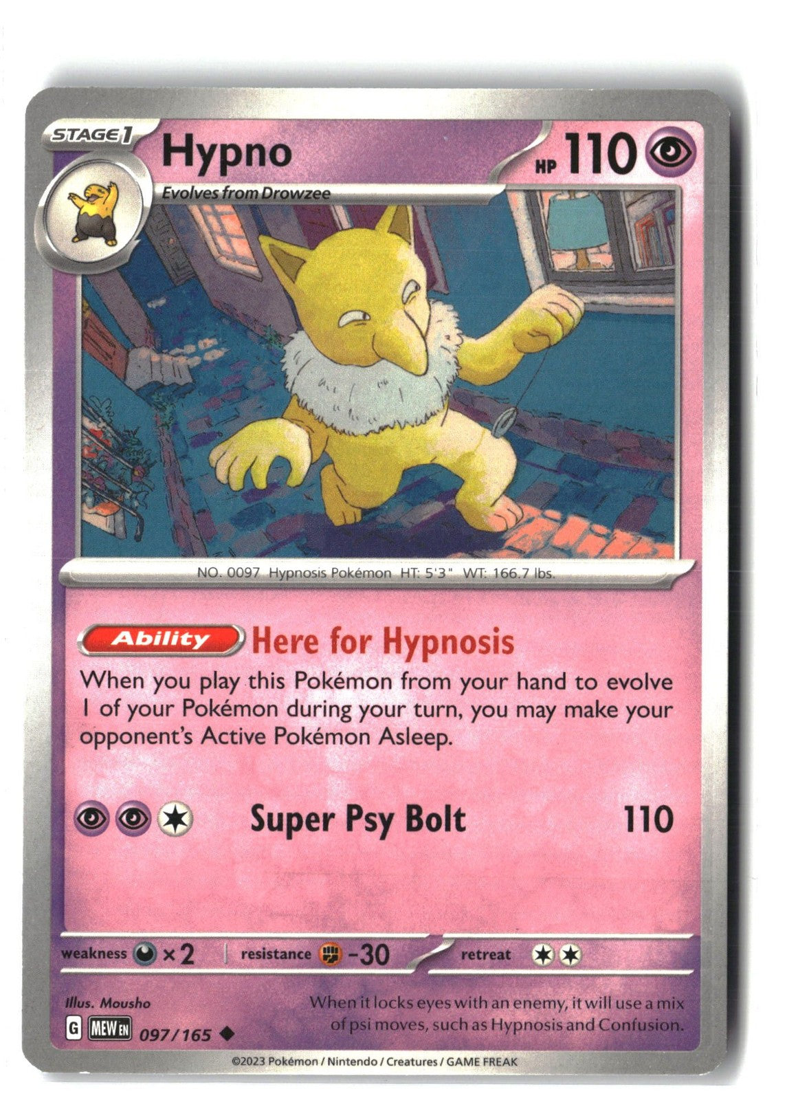 Hypno (SV: Scarlet & Violet 151 097/165) NM