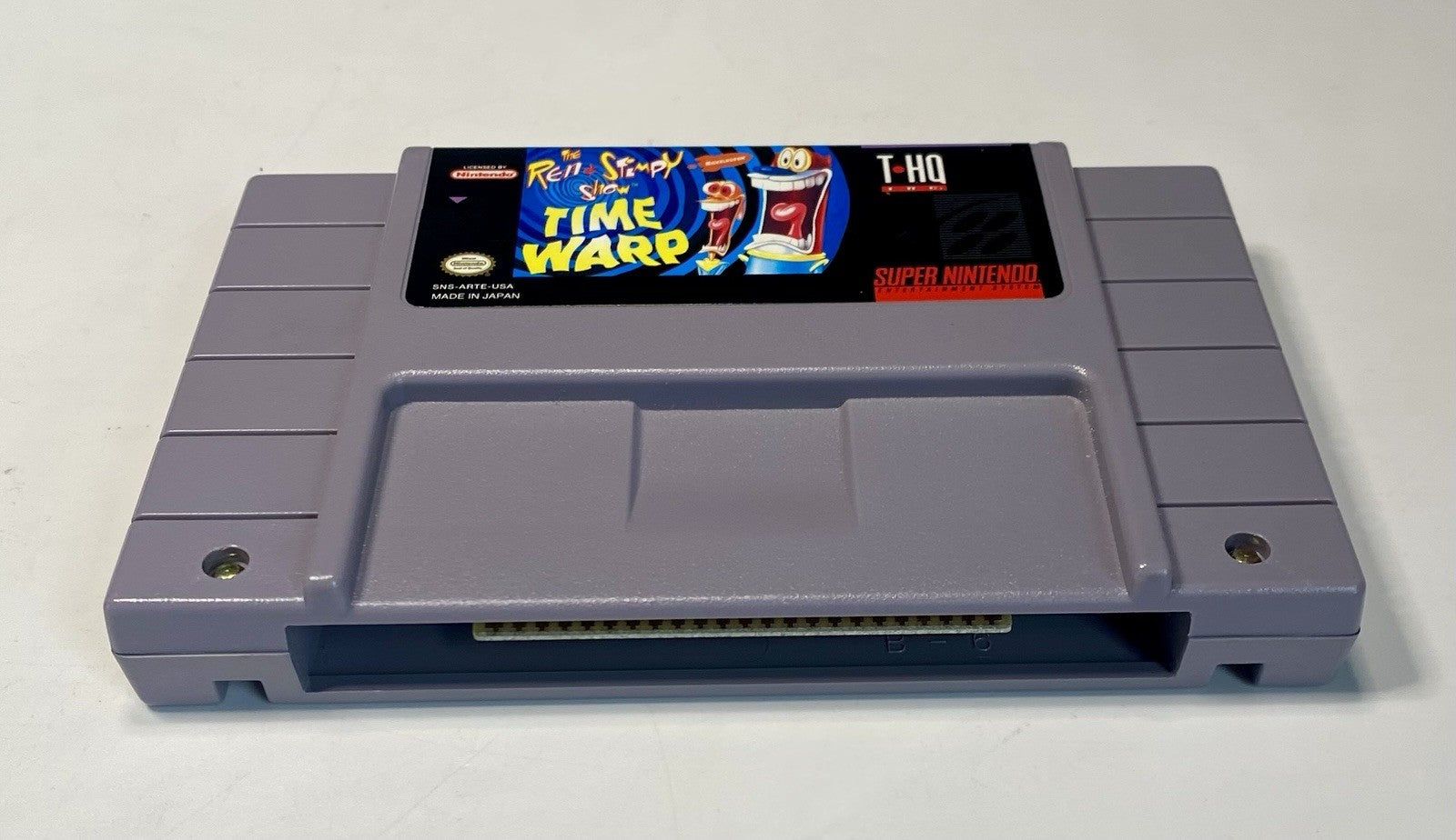 The Ren & Stimpy Show: Time Warp (Super Nintendo SNES, 1994) Tested Working