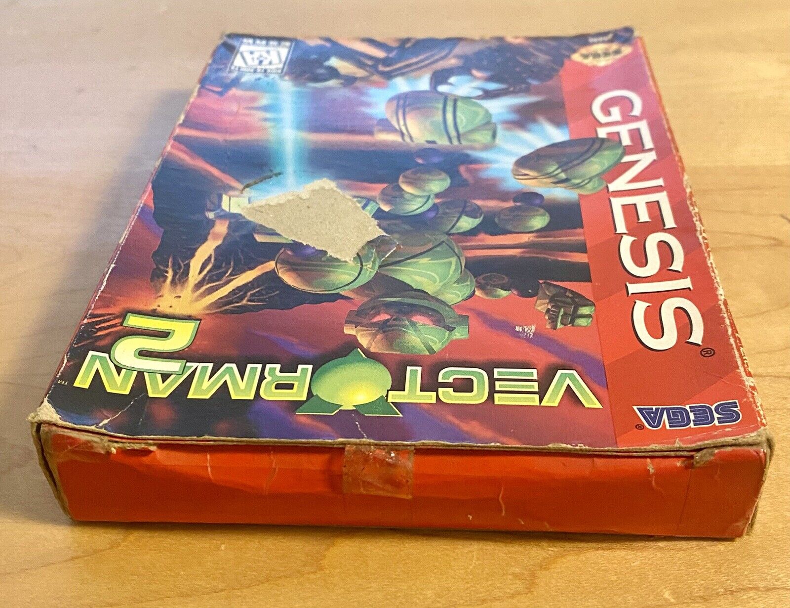 Vectorman 2 (SEGA Genesis, 1996) In Box, No Manual, Authentic, Tested, & Works