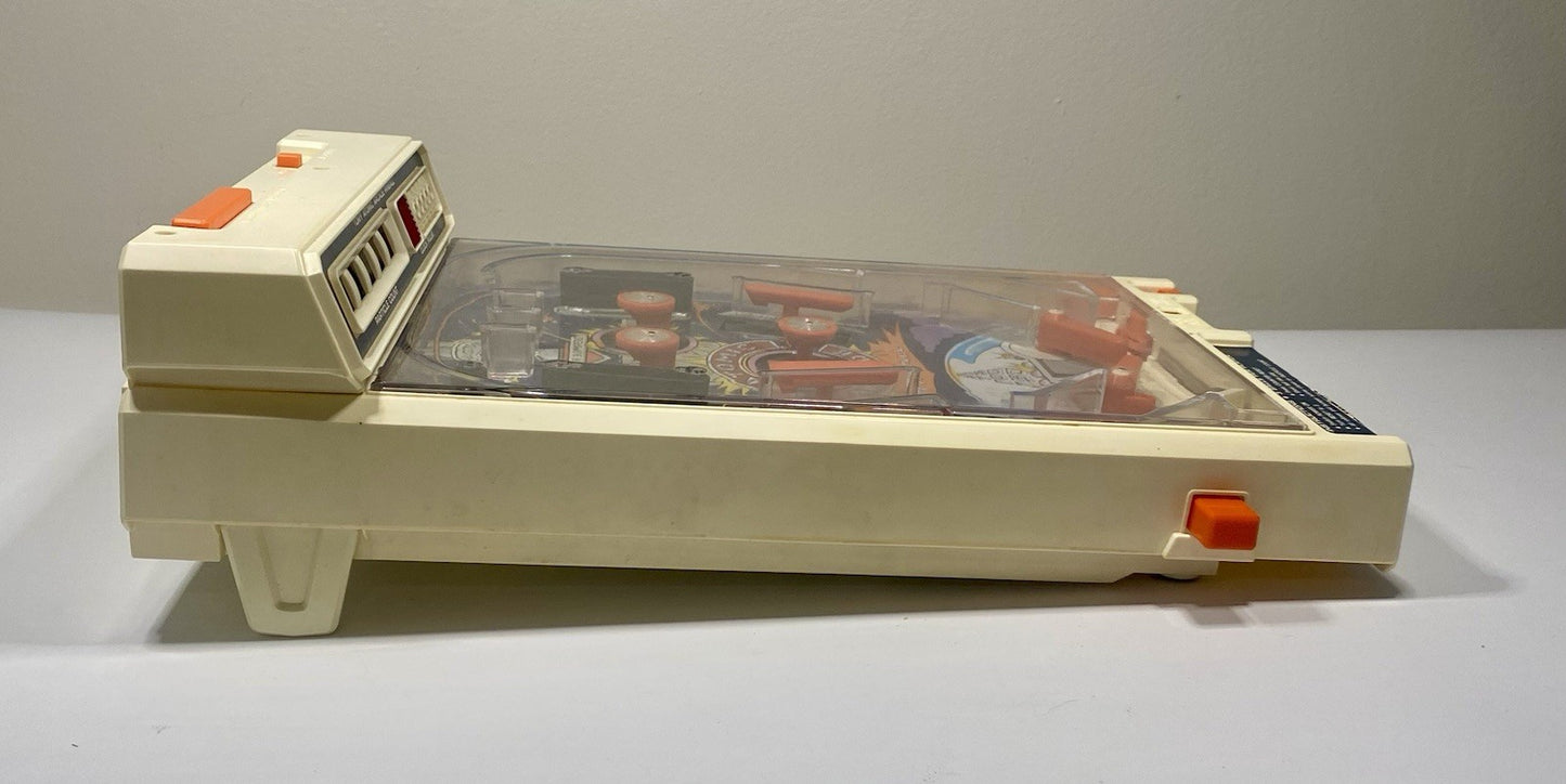Vintage 1979 TOMY Atomic Arcade Tabletop Pinball Machine In Box, Needs Repair