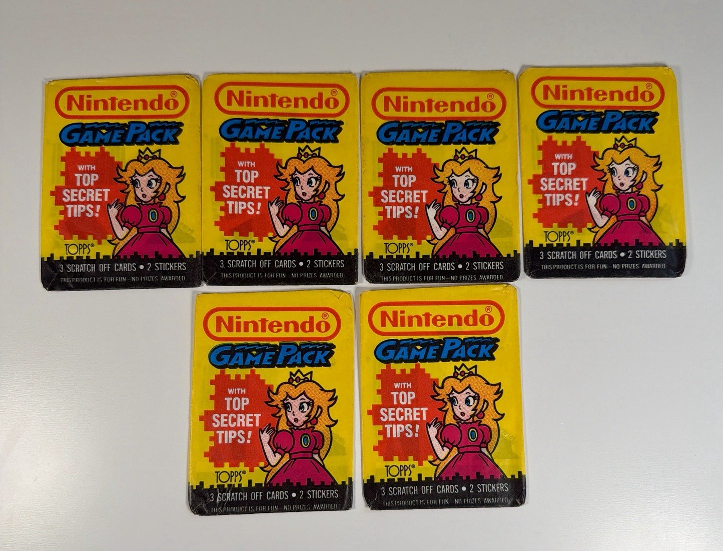 1989 Topps Nitendo Game Pack Wax pack Bundle Lot - WAX PACK CASING ONLY NO CARDS
