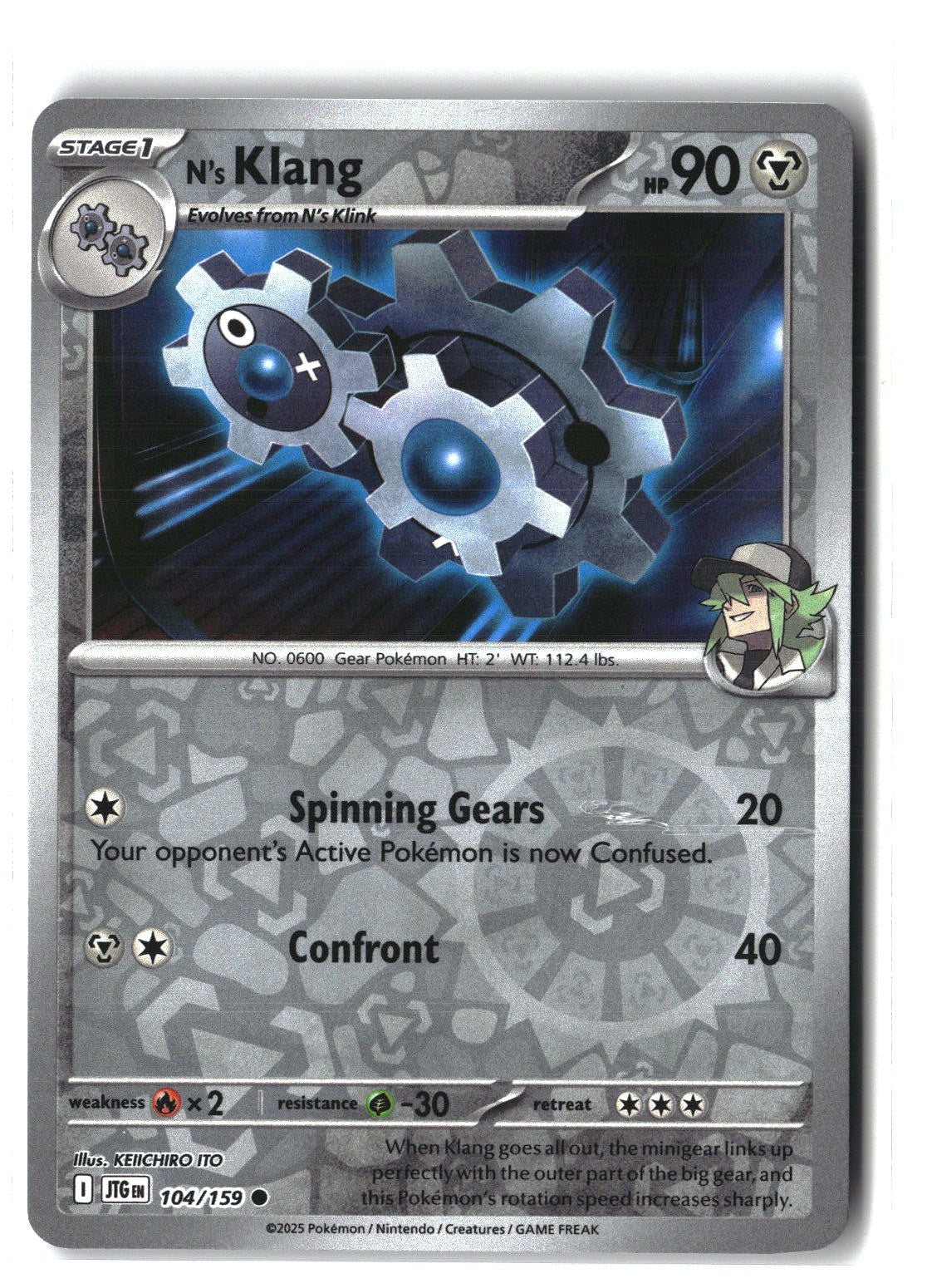 N's Klang Reverse Holofoil NM (Journey Together 104/159)
