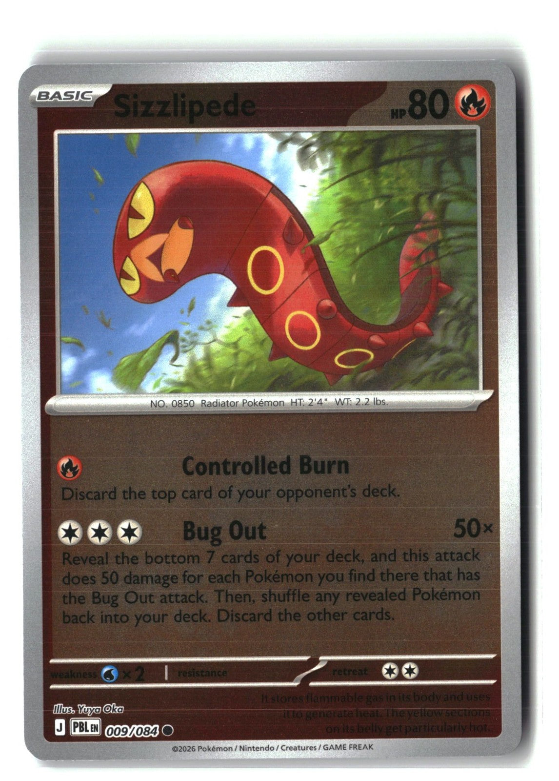 Sizzlipede Reverse Holofoil NM (Pitch Black 009/084)