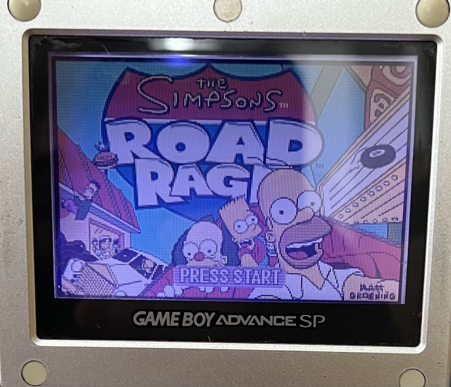 The Simpsons: Road Rage (Nintendo Gameboy Advance) TESTED Authentic GBA