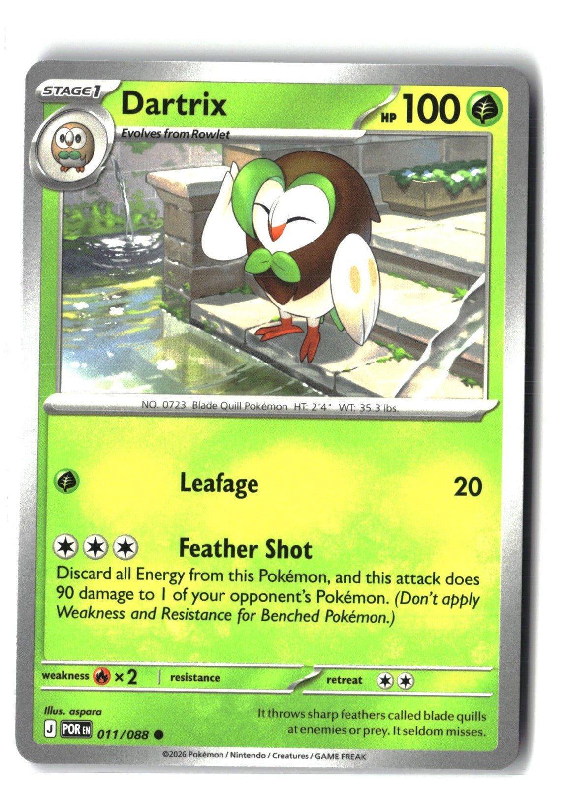 Dartrix (Perfect Order 011/088) NM