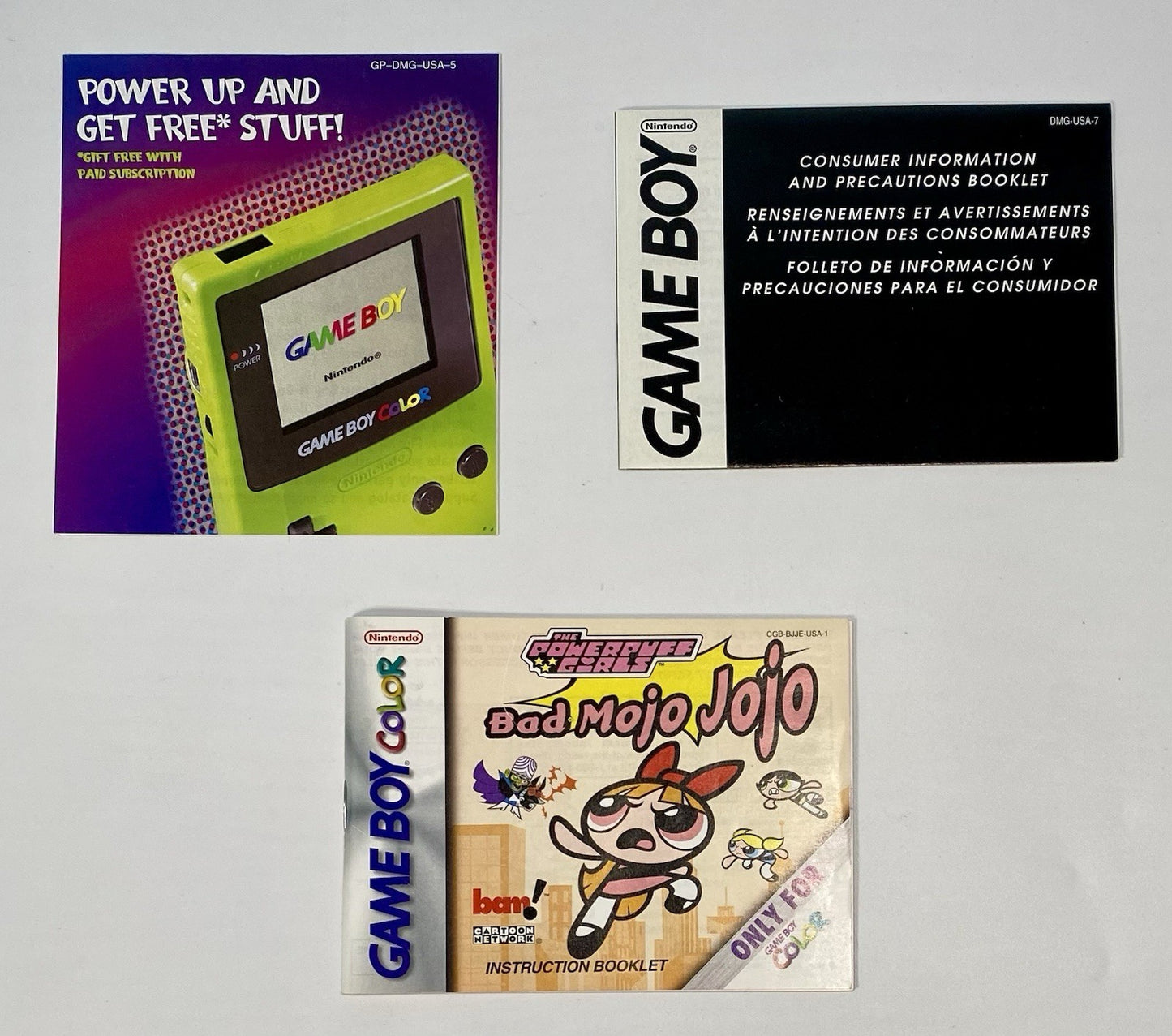 Powerpuff Girls: Bad Mojo Jojo Game Boy Color GBC Complete CIB Box Manual Insert