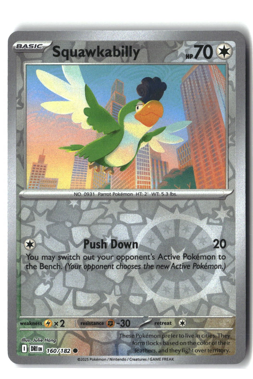 Squawkabilly Reverse Holofoil NM (Destined Rivals 160/182)