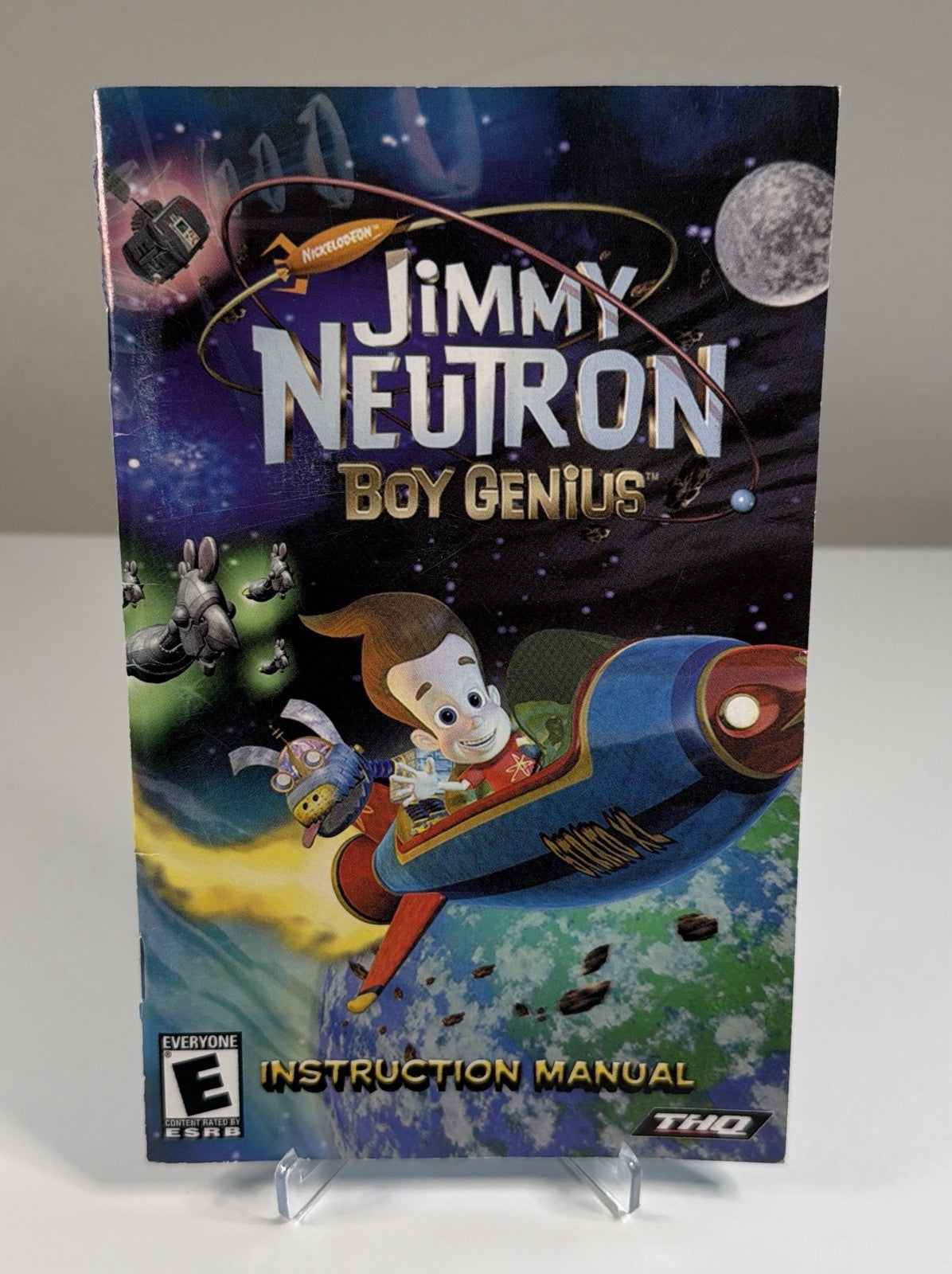 Jimmy Neutron Boy Genius PS2 PlayStation 2 Instruction Manual Only