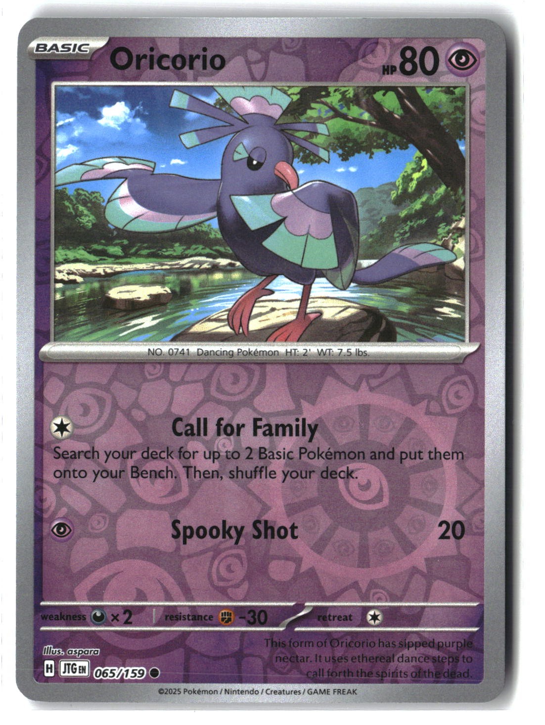 Oricorio Reverse Holofoil NM (Journey Together 065/159)