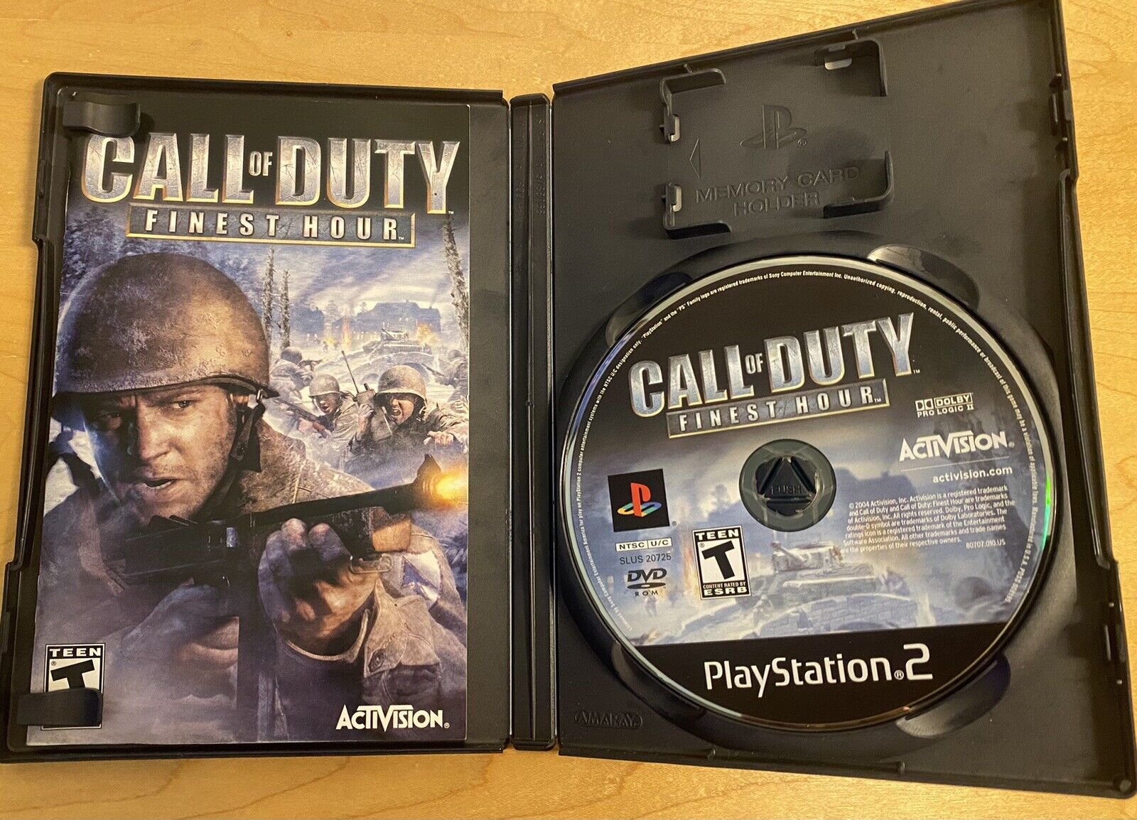 Call of Duty: Finest Hour (Sony PlayStation 2 PS2, 2004) CIB W/ Manual, Tested