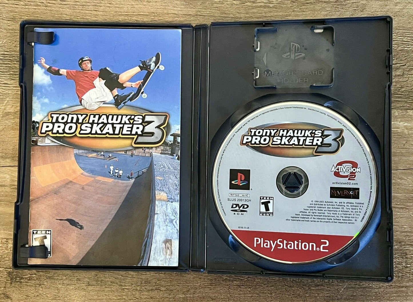 Tony Hawk's Pro Skater 3 (Sony PlayStation 2, 2002) PS2 Complete W Reg Card.