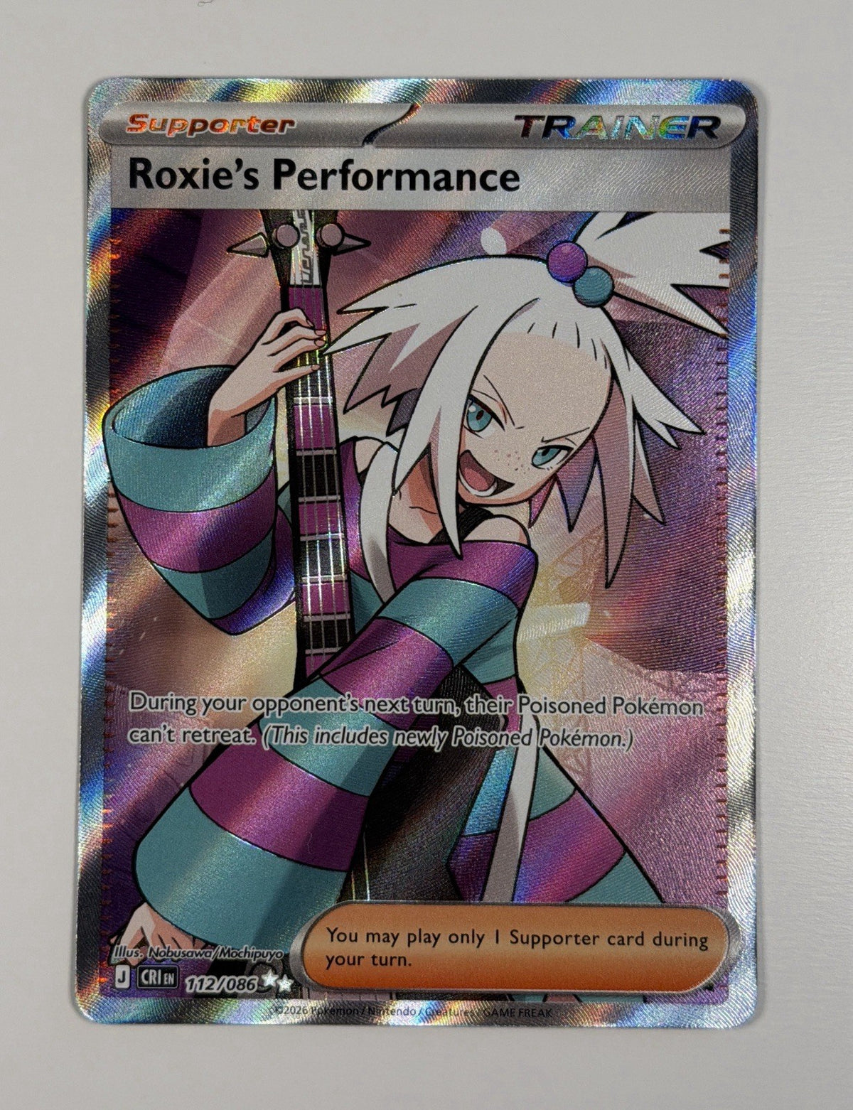 Roxie's Performance Chaos Rising #112 Holo Pokemon TCG NM Near Mint