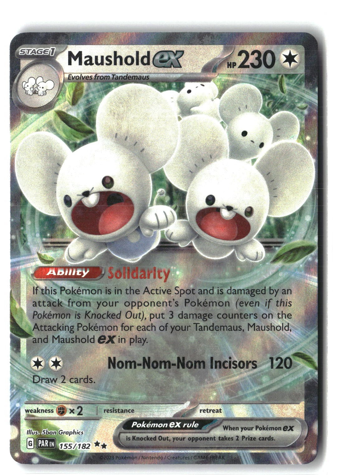 Maushold ex Holofoil NM (Paradox Rift 155/182)