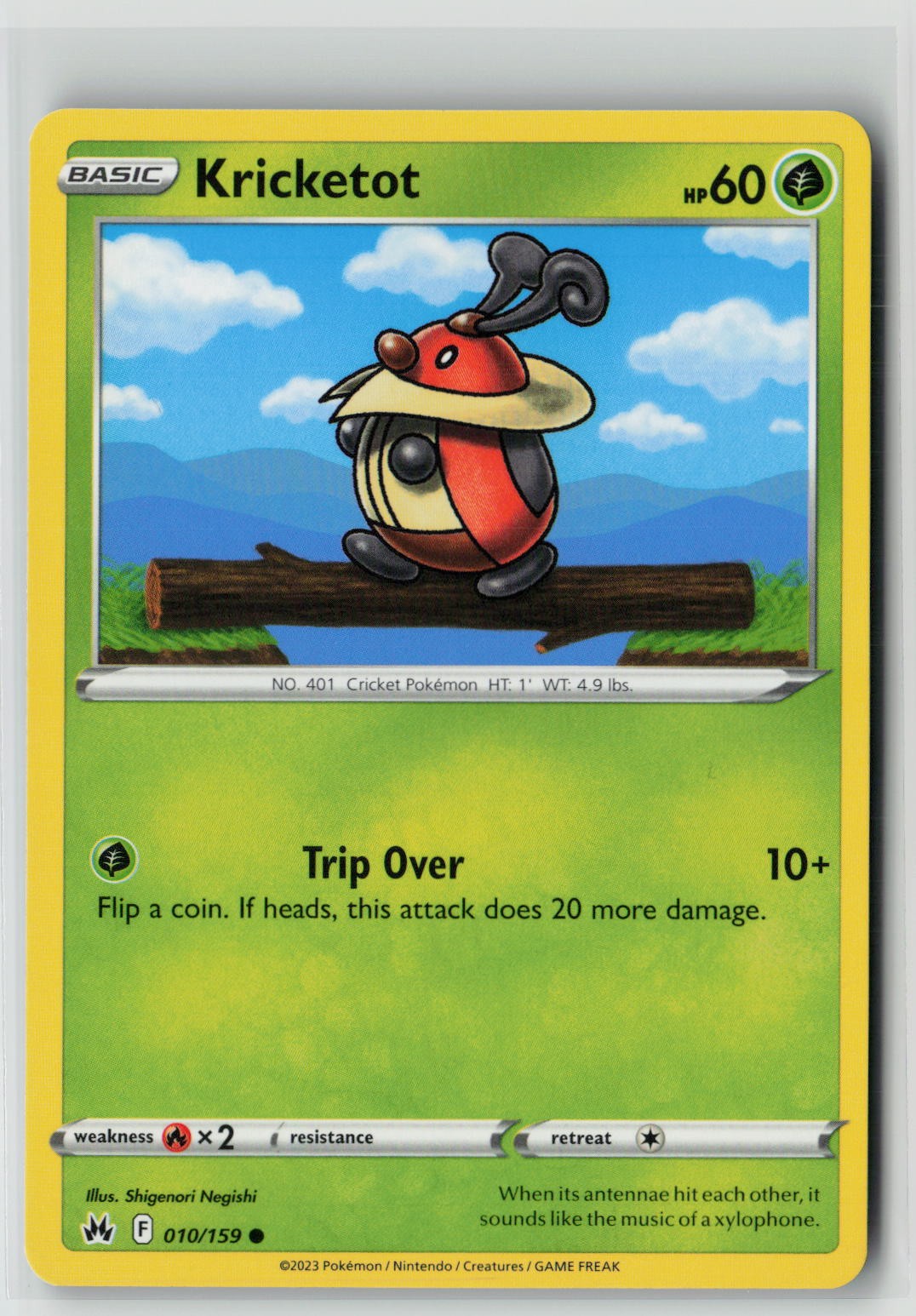 Kricketot (SWSH: Crown Zenith 010/159) NM