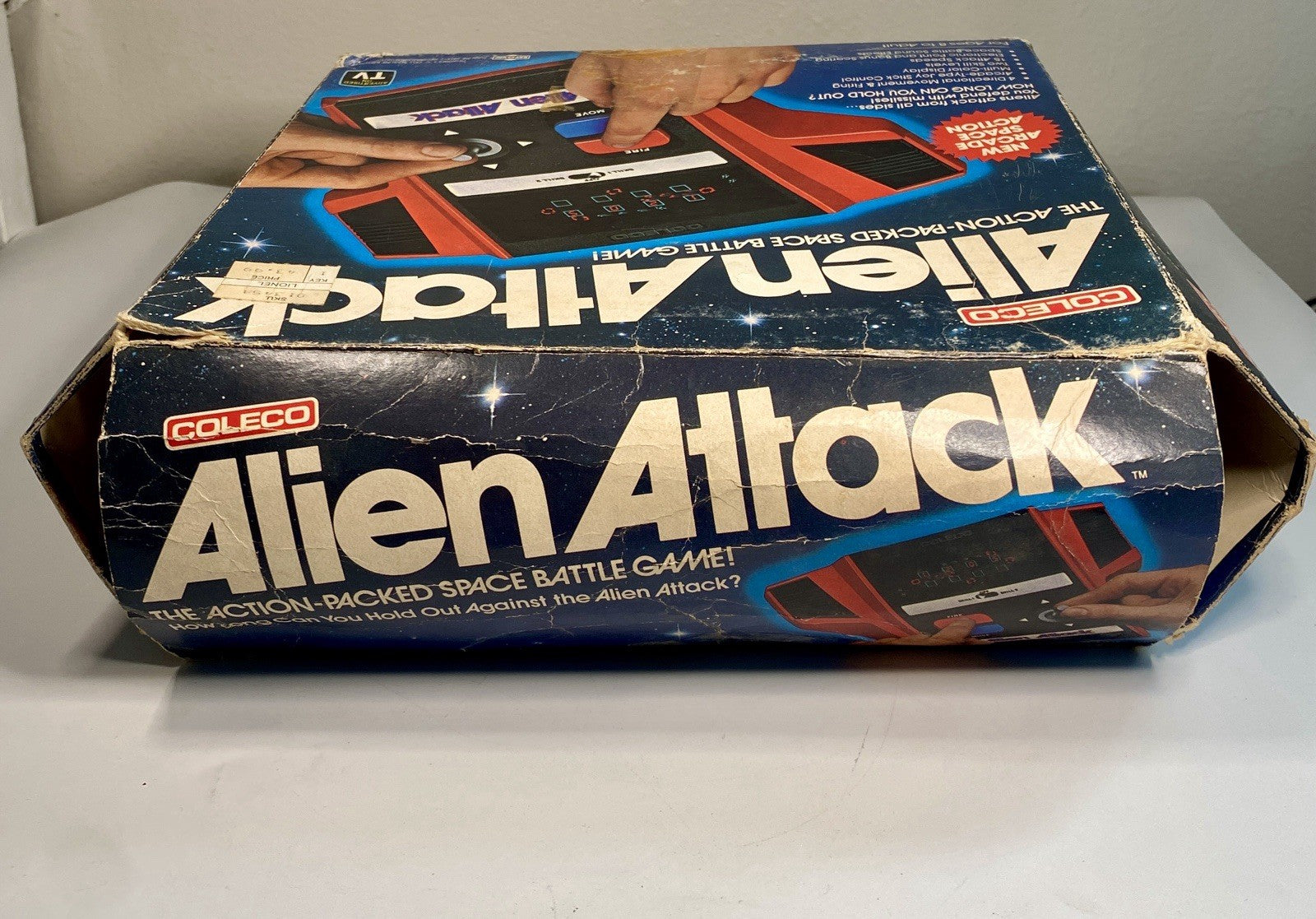 Vintage Alien Attack Electronic Handheld Game Complete w/ Box & Manual Tested