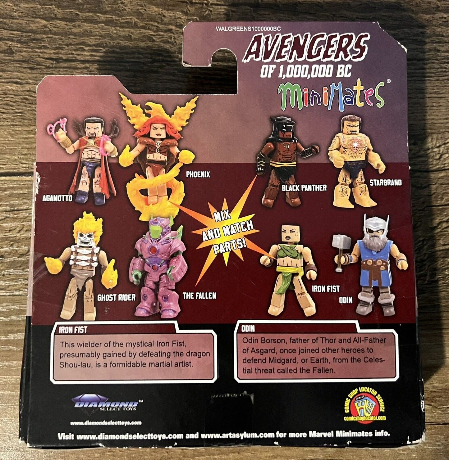 Marvel Minimates Walgreens Exclusive Avengers 1000000 BC Bundle Of 3 Packs Of 2