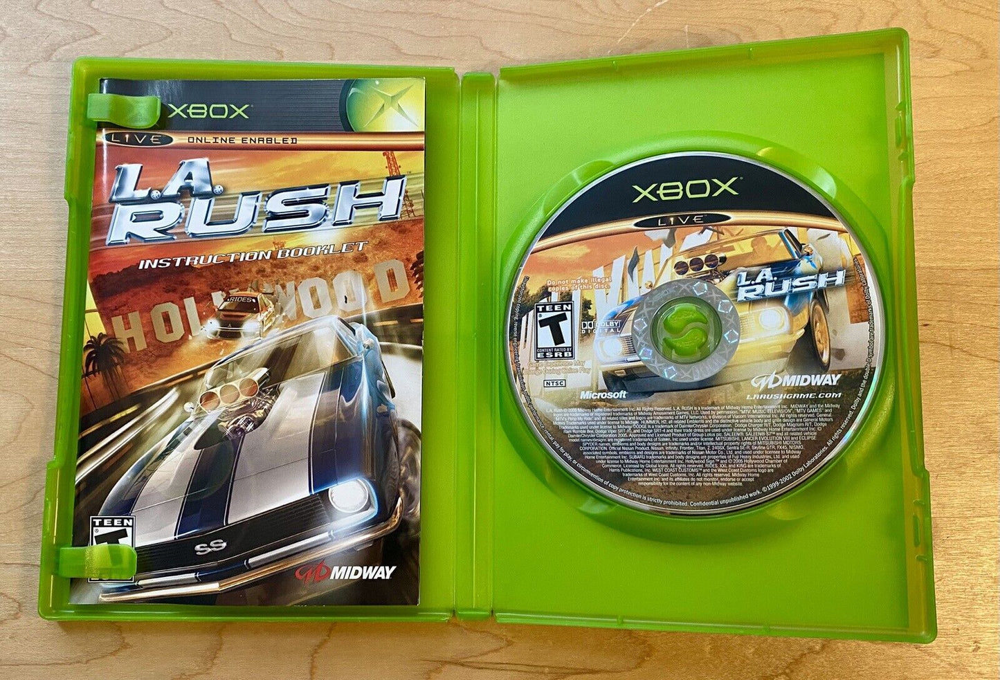 L.A. Rush (Microsoft Xbox, 2005) CIB W/ Manual, Authentic, Tested & Works