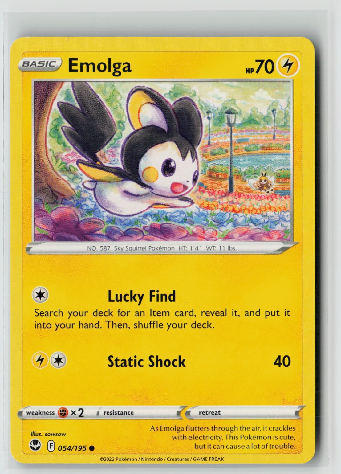 Emolga (SWSH12: Silver Tempest 054/195) NM