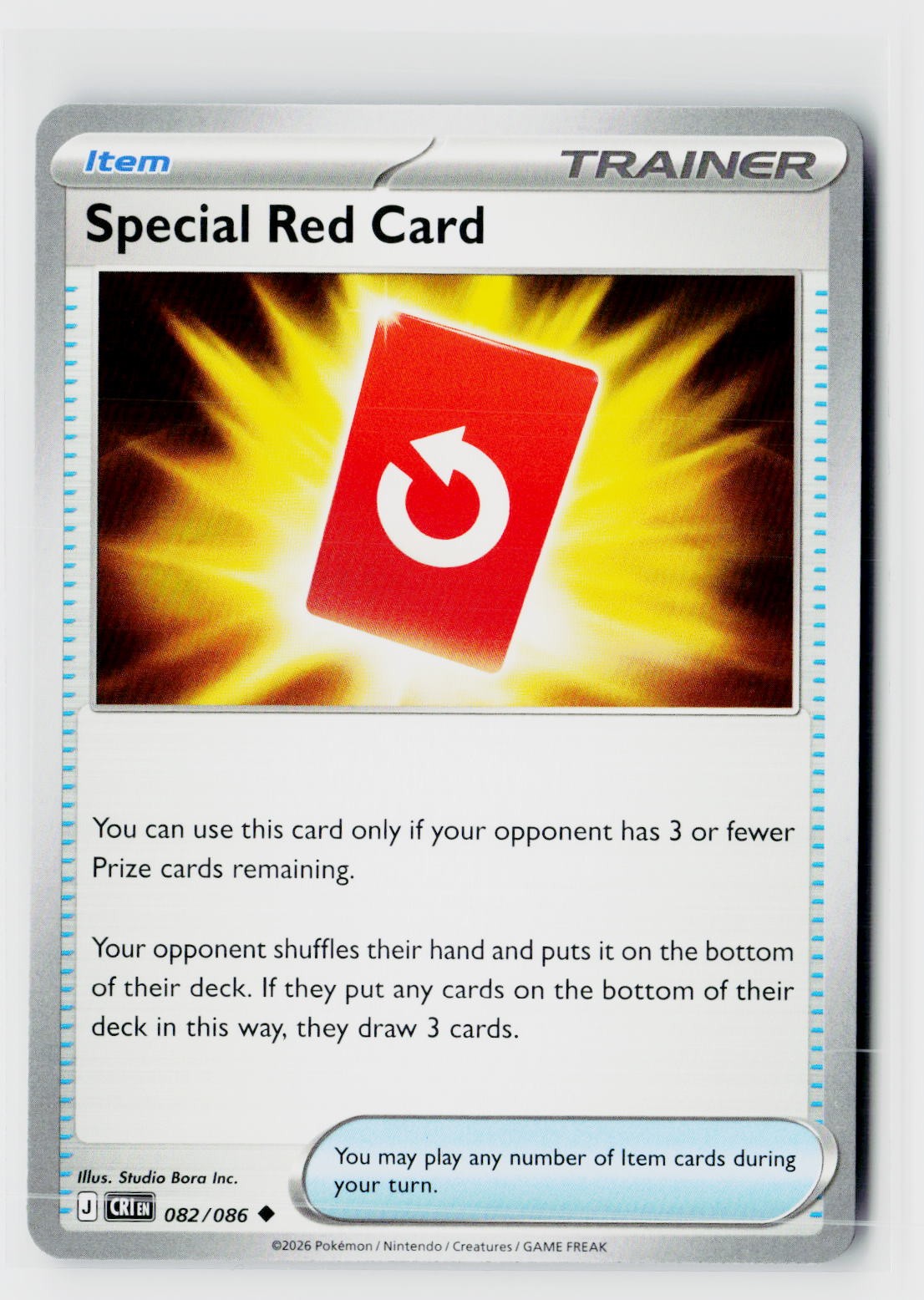 Special Red Card (Chaos Rising 082/086) NM