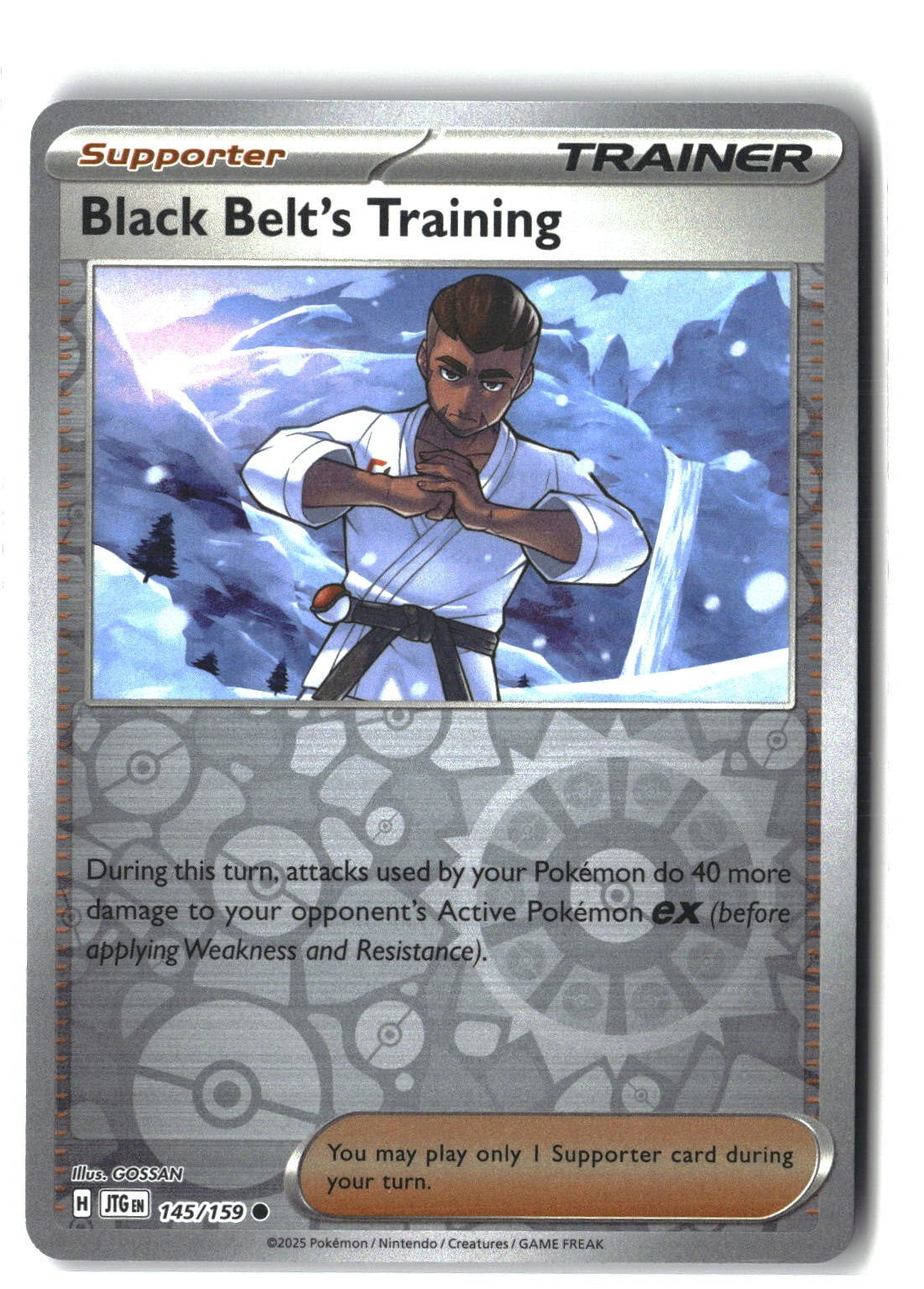 Black Belt's Training Reverse Holofoil NM (Journey Together 145/159)
