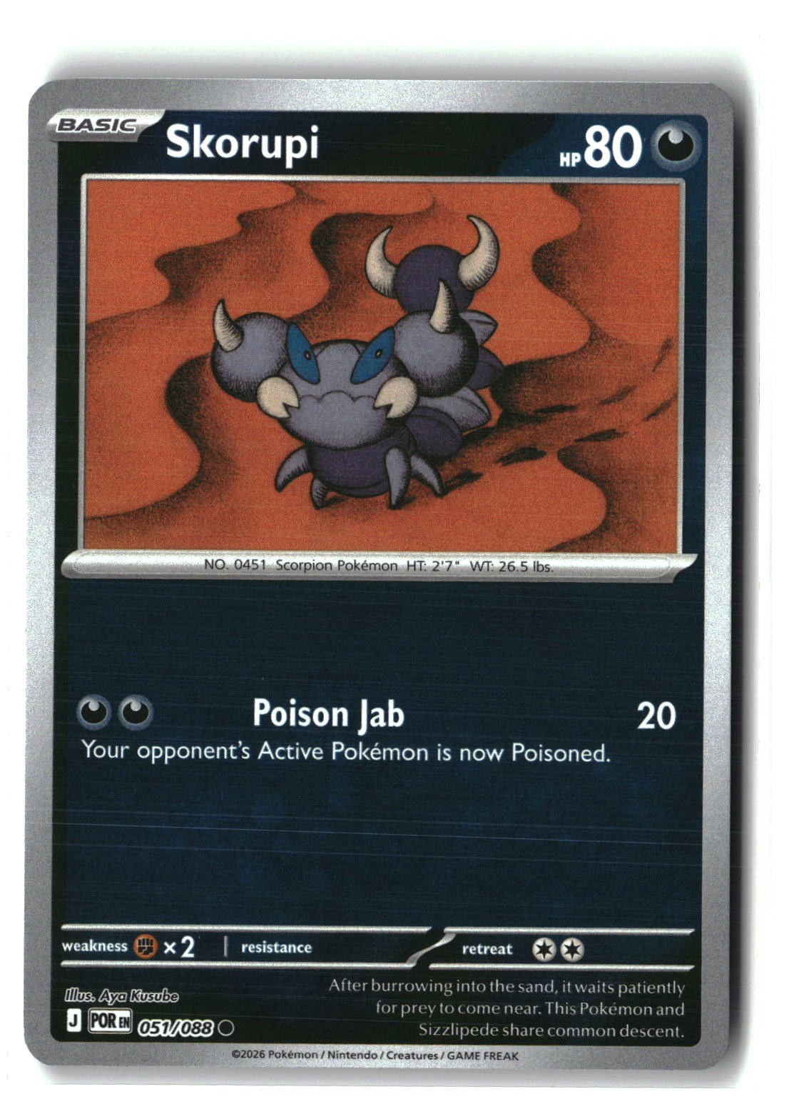 Skorupi Reverse Holofoil NM (Perfect Order 051/088)