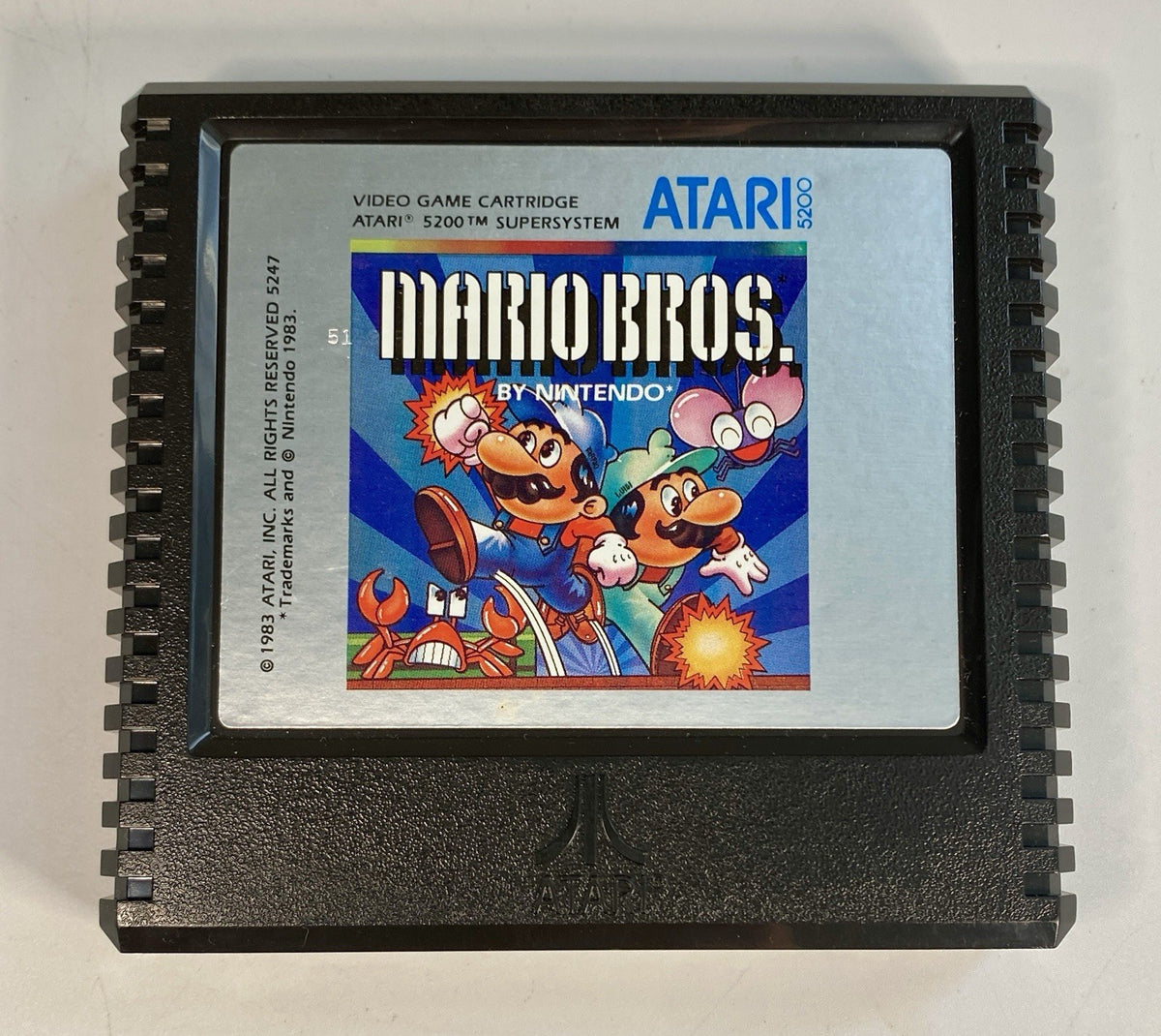 Mario Bros. (Atari 5200, 1983) Nintendo Cartridge And Manual, Tested & Works!