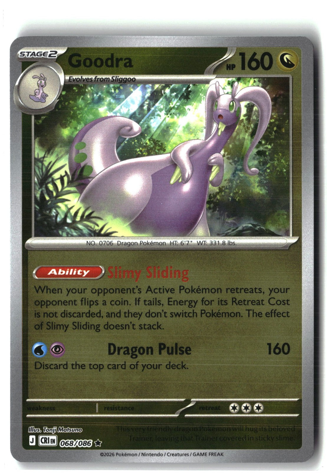 Goodra Reverse Holofoil NM (Chaos Rising 068/086)