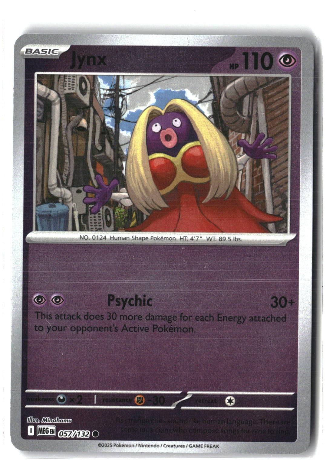 Jynx Reverse Holofoil NM (Mega Evolution 057/132)