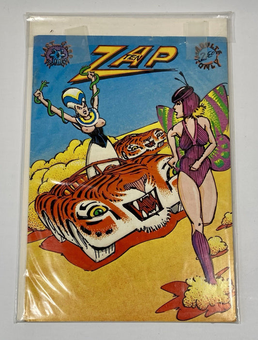 ZAP COMIX #10 Ten -  1st Print Underground Comics, Great Condition