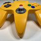 Yellow N64 Nintendo 64 Controller OEM w/ 8BitDo Hall Effect Joystick Tested