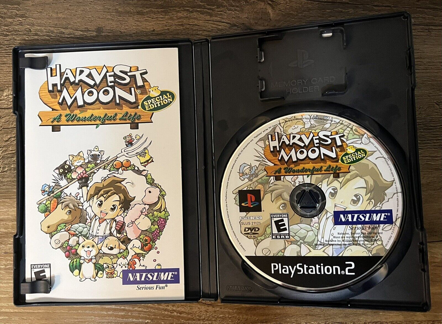 Harvest Moon A Wonderful Life Special Edition PS2 Includes Game Case & Book