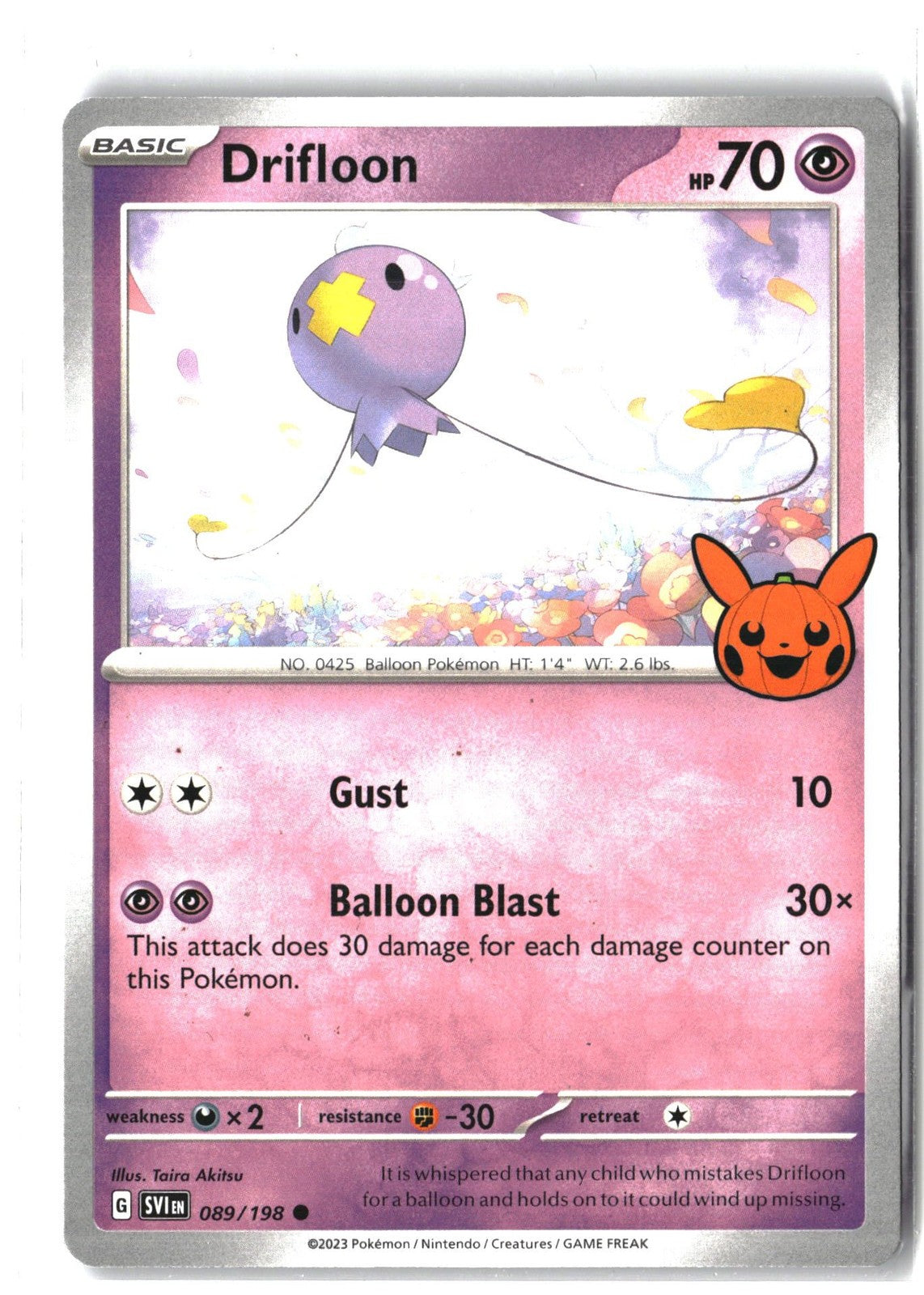Drifloon (Scarlet & Violet Base Set 089/198) NM