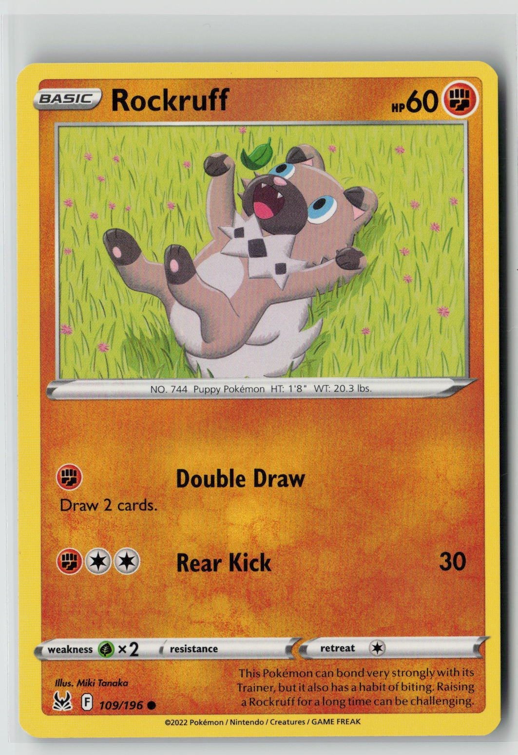 Rockruff (SWSH11: Lost Origin 109/196) NM
