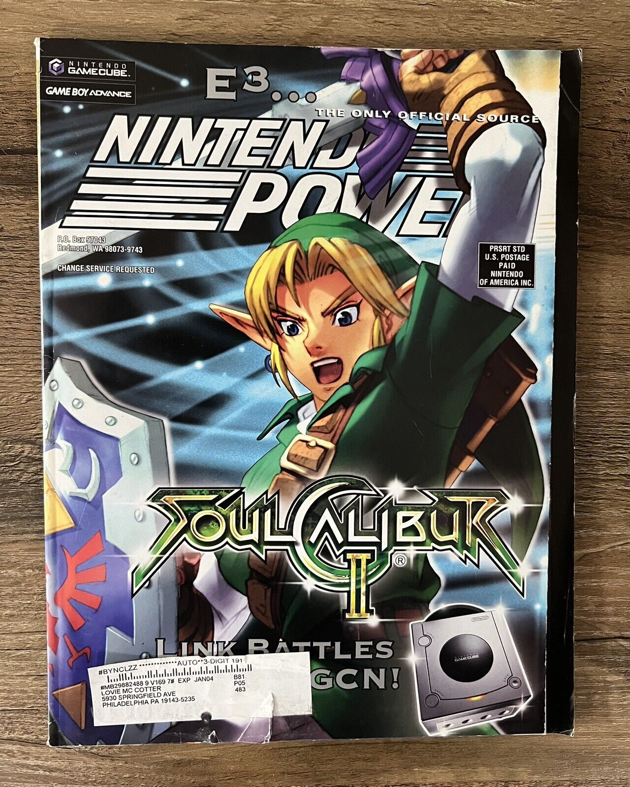 Nintendo Power Magazine Volume 169 June 2003 Soul Calibur II Link Zelda Poster