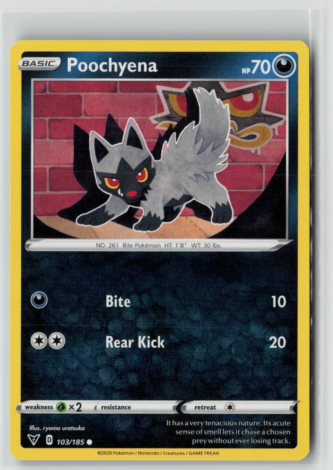 Poochyena (SWSH04: Vivid Voltage 103/185) NM