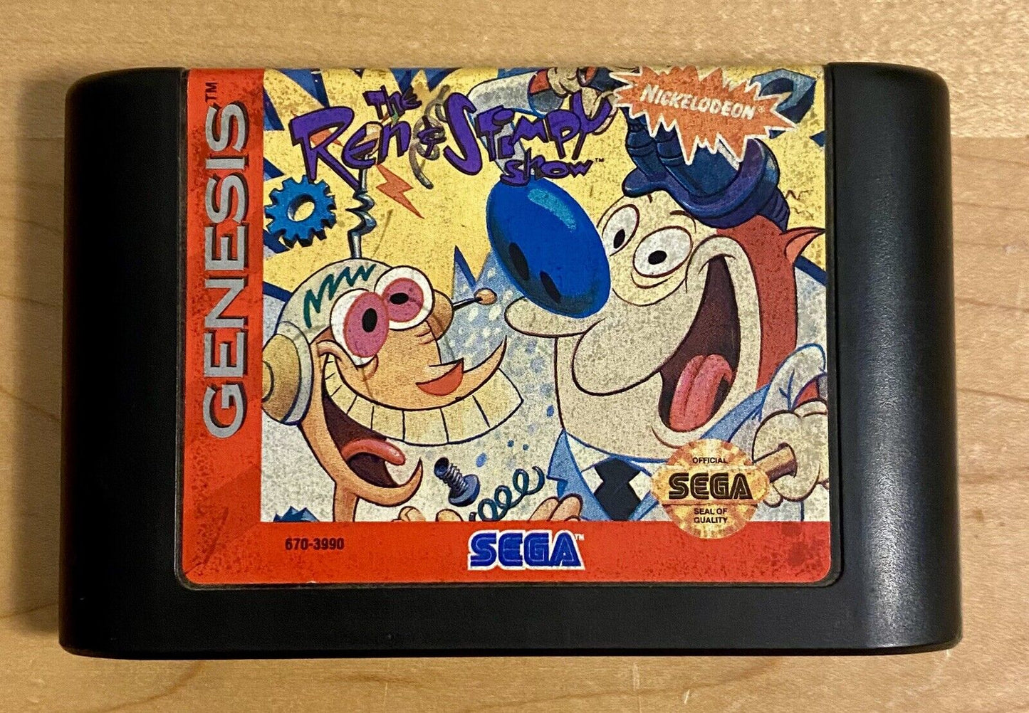 Ren & Stimpy: Stimpy's Invention (Sega Genesis, 1993), CIB With Manual, Tested