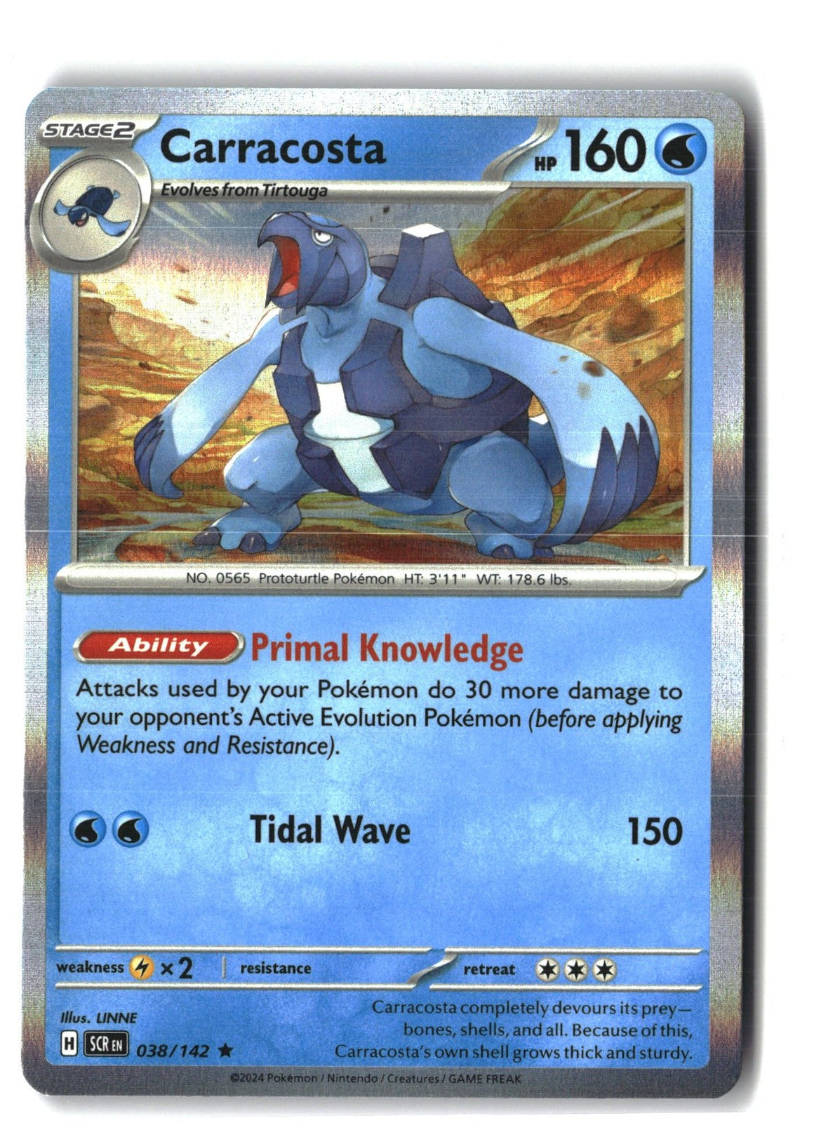 Carracosta Holofoil NM (Stellar Crown 038/142)