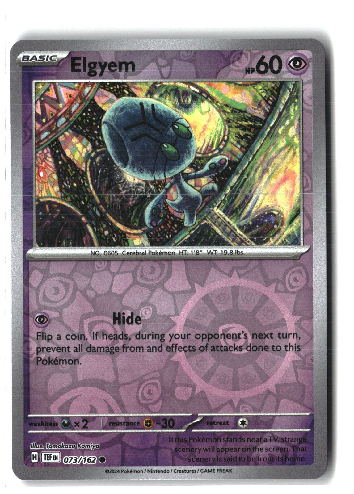Elgyem Reverse Holofoil NM (Temporal Forces 073/162)