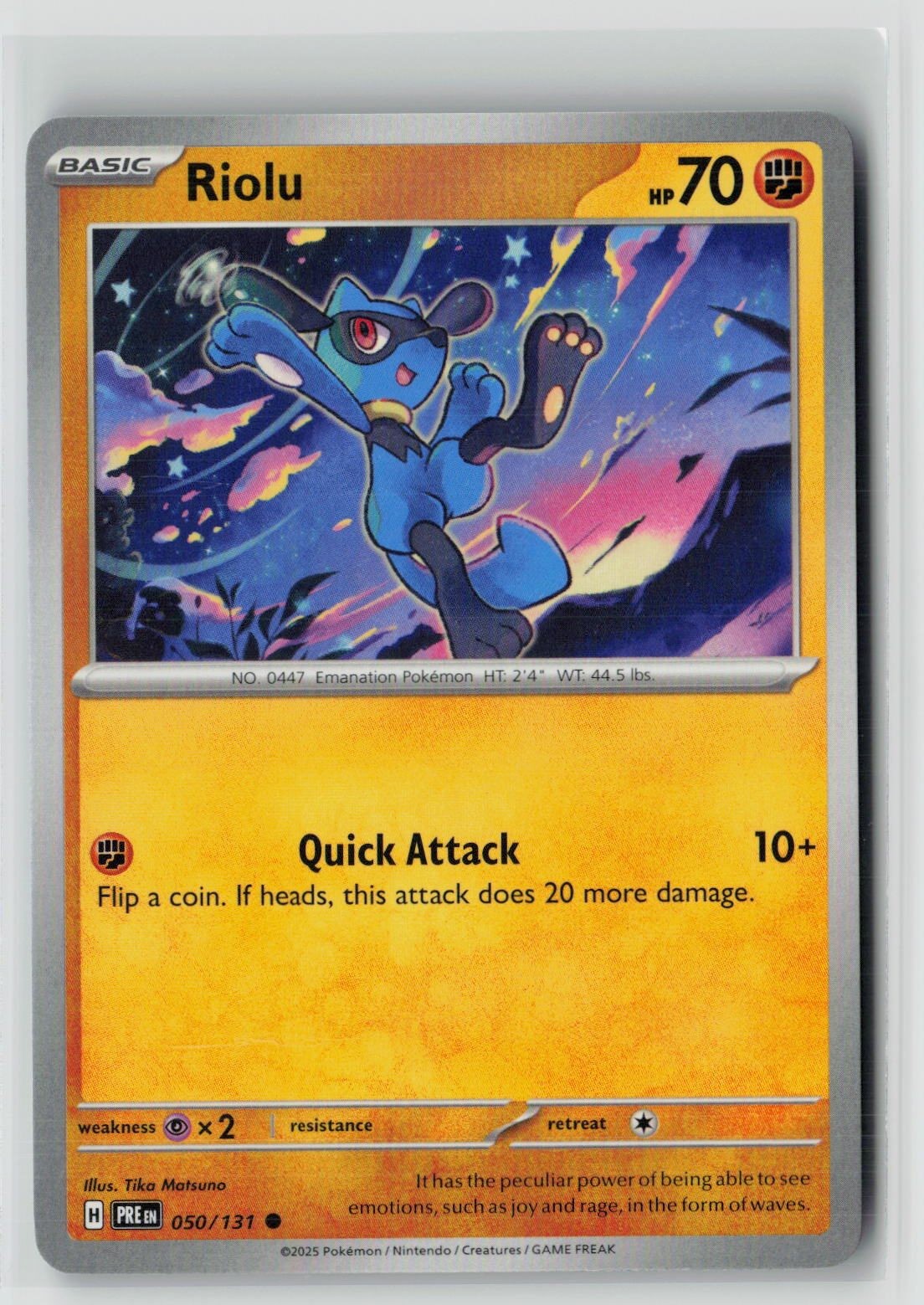 Riolu (SV: Prismatic Evolutions 050/131) NM
