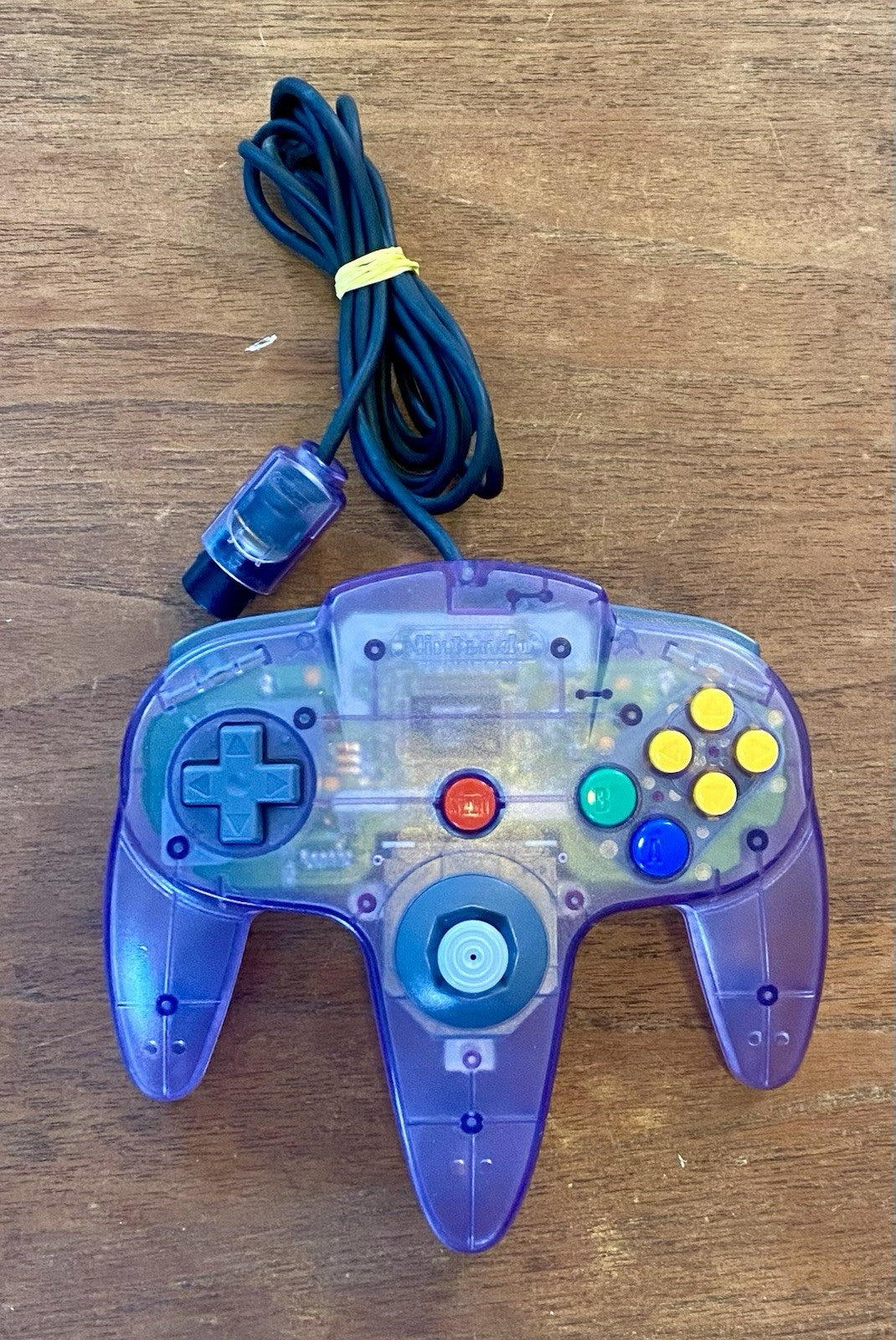 Nintendo N64 Clear Atomic Purple Controller OEM Original Authentic NUS-005 Tight