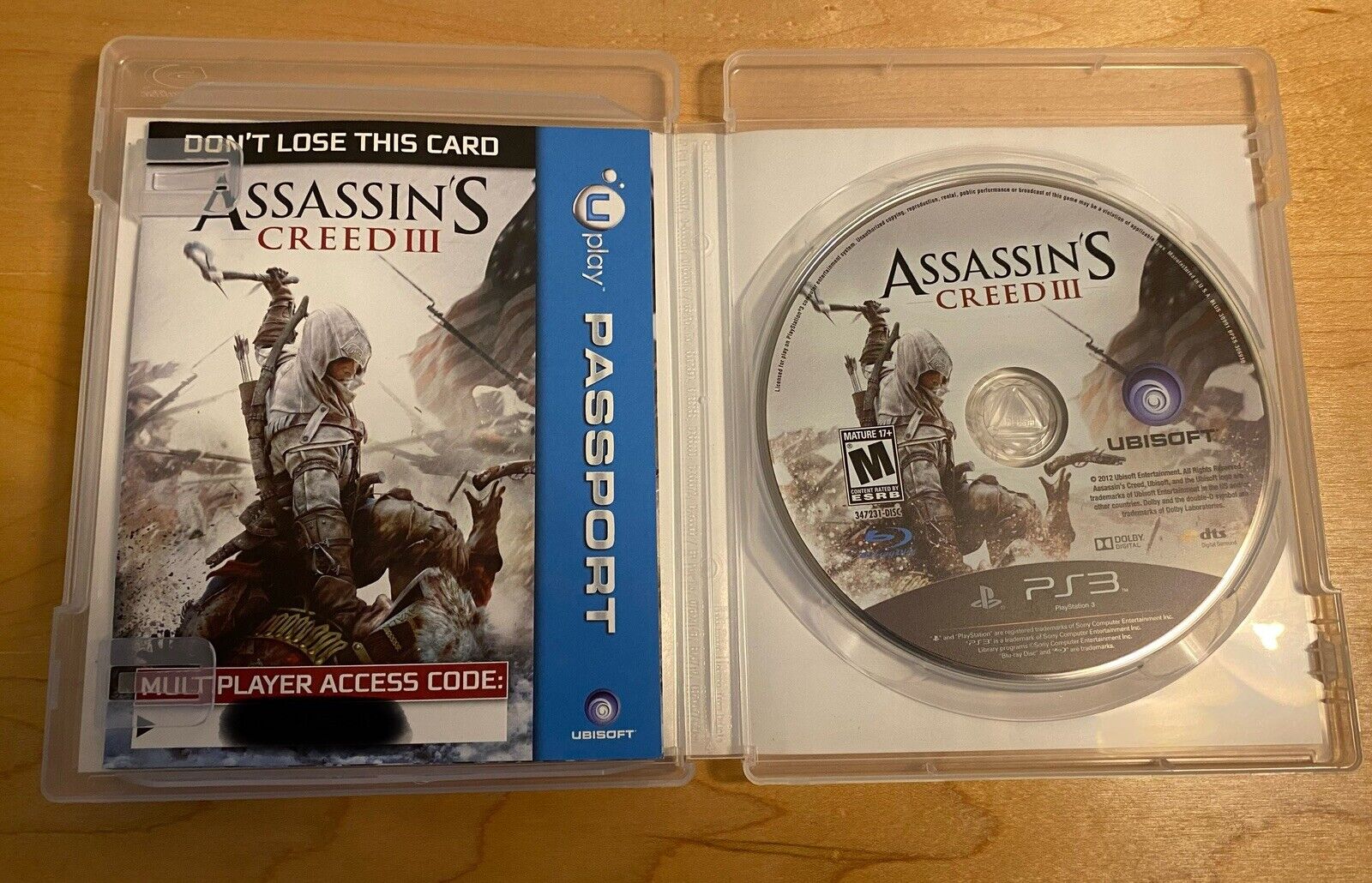 Assassin's Creed 3 ( PlayStation 3 PS3, 2012) CIB W/ Manual, Authentic & Tested