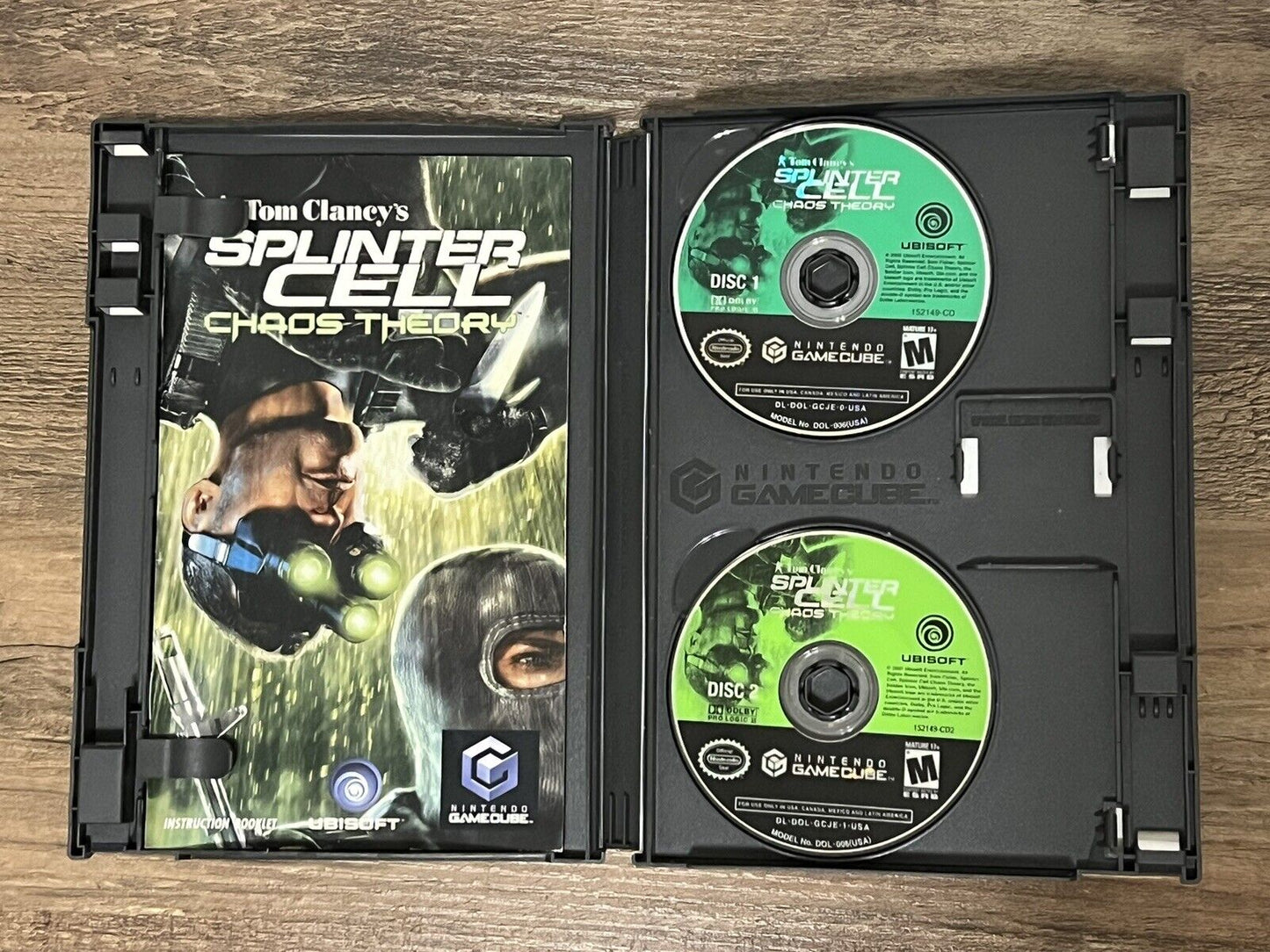 Tom Clancy's Splinter Cell: Chaos Theory GameCube 2005 CIB W Reg Card Tested!