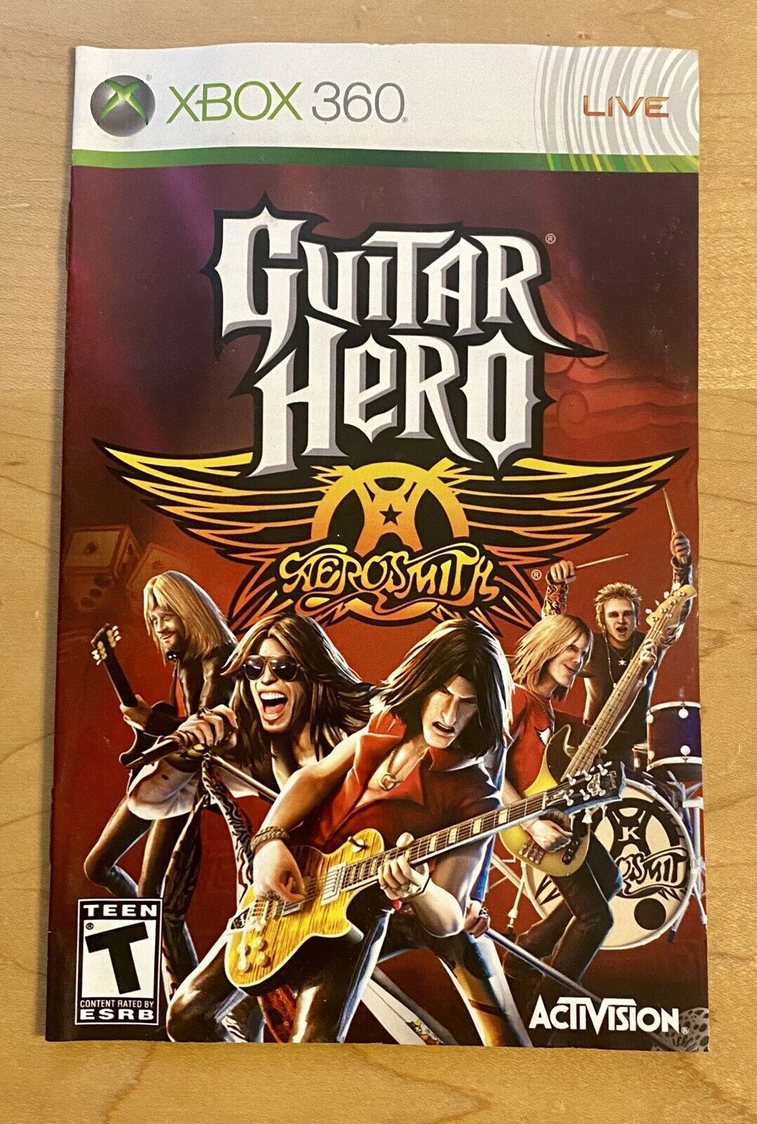 Guitar Hero: Aerosmith (Microsoft Xbox 360, 2008) Authentic & Tested