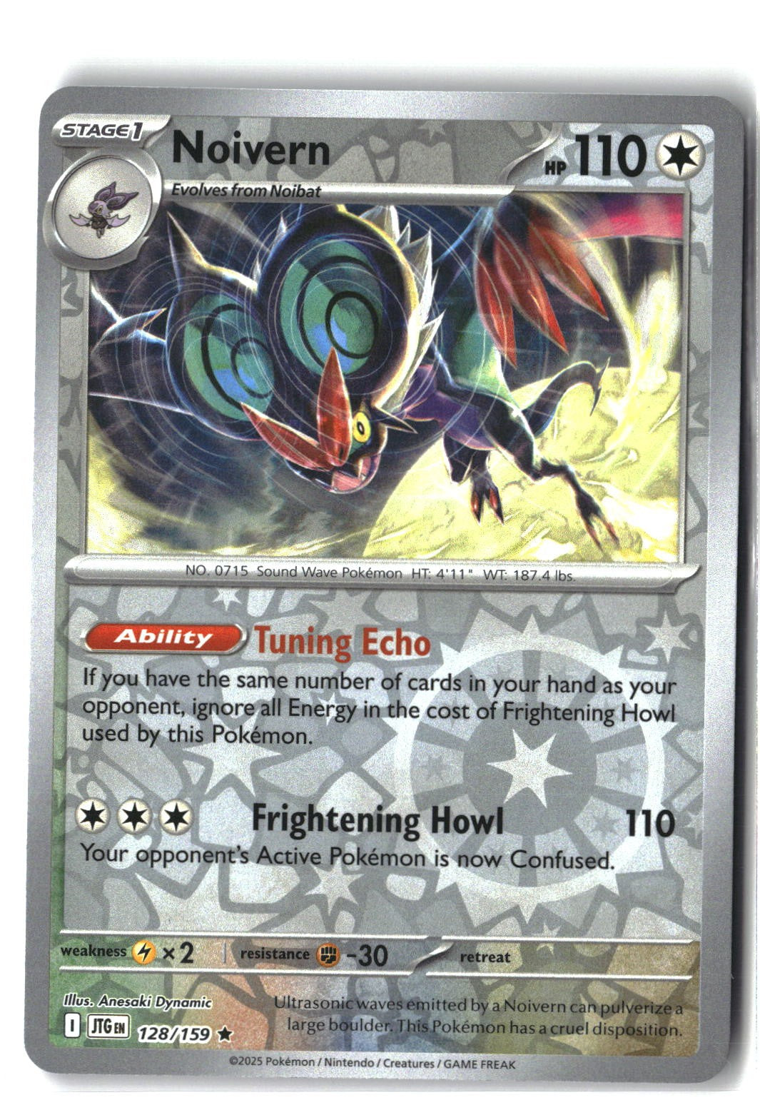 Noivern Reverse Holofoil NM (Journey Together 128/159)