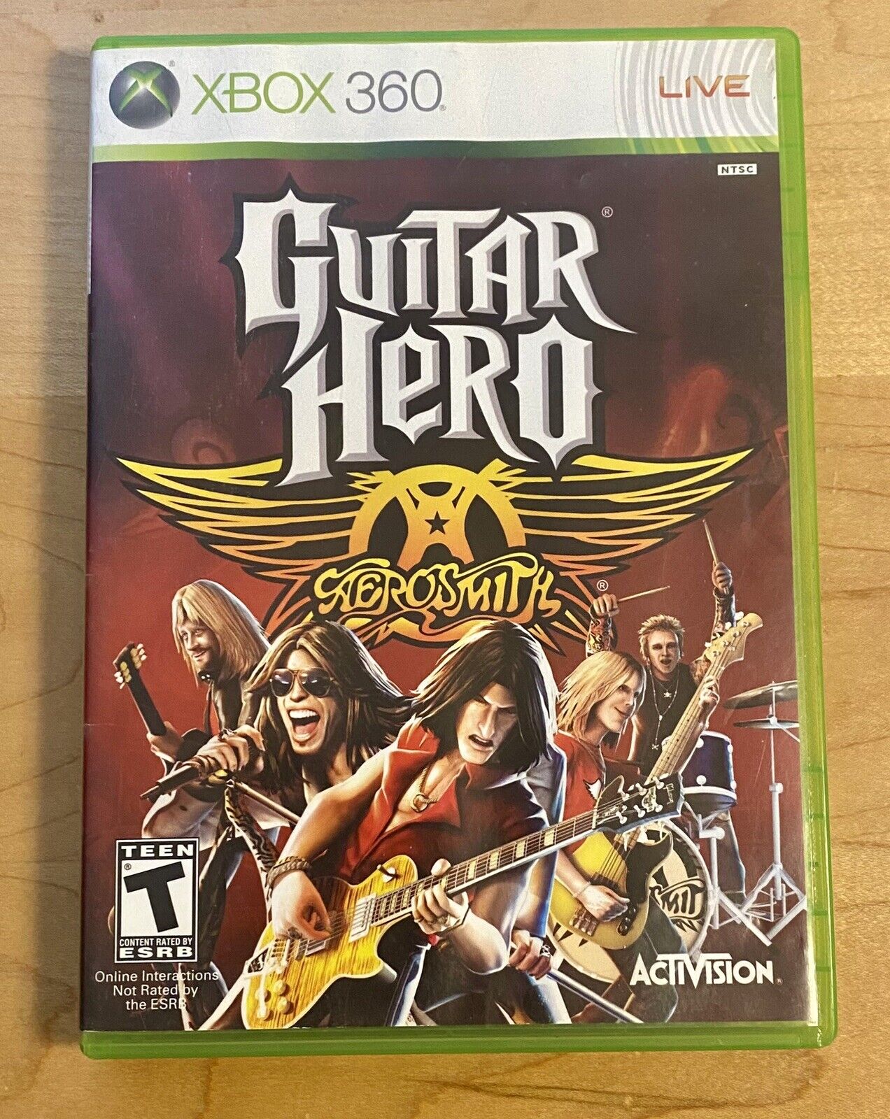 Guitar Hero: Aerosmith (Microsoft Xbox 360, 2008) Authentic & Tested