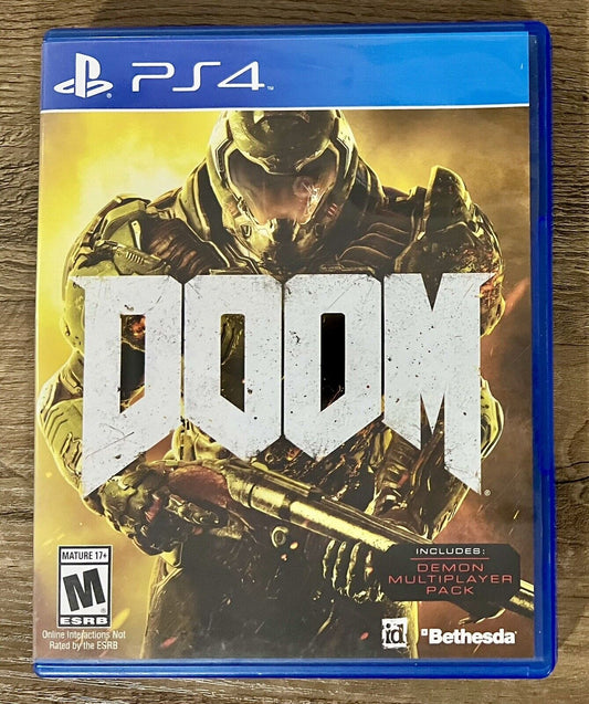 Doom 2016 PS4 Sony PlayStation 4 CIB With Inserts