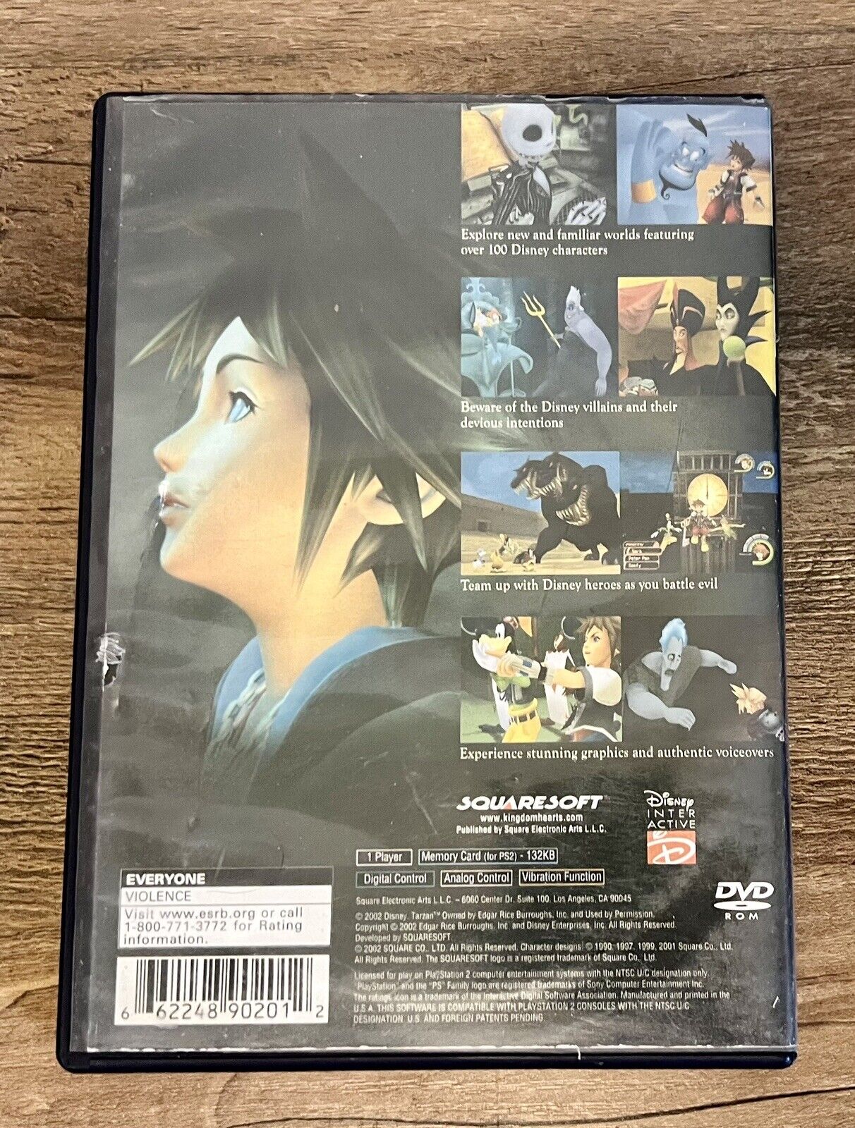 Kingdom Hearts - Black Label TESTED AUTHENTIC (PlayStation 2, 2004)